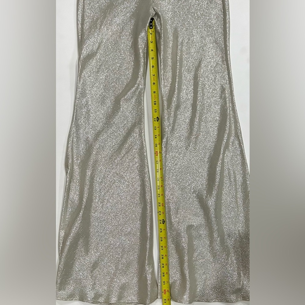 Chic Metallic Wide Leg Pants - Picture 15 of 16
